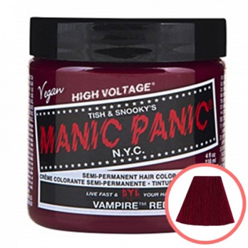MANIC PANIC HIGH VOLTAGE CLASSIC CREAM FORMULAR HAIR COLOR (38 VAMPIRE RED)